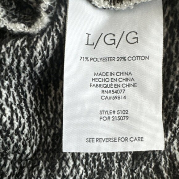 CAbi Womans Jacket Medium The Clock Black Zip Mandarin Collar L Gray Heathered - Picture 7 of 8